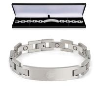 Pulsera oficial del Club Merchandise Celtic FC, cadena de eslabones de acero inoxidable, regalo para fanáticos del fútbol para hombre