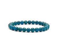 Pulsera OJO DE TIGRE - Piedras naturales semipreciosas energeticas para mujer y hombre - Hilo elastico con cuentas de bolas - Cristales curativos sanacion y curacion (Apatita)