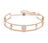 Pulsera One, Tallas mixtas, Corazón, Rosa, Acabado en oro rosa de 18 quilates OS