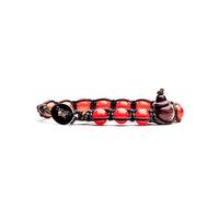 Pulsera original tibetano Tamashii piedras naturales Ágata FUEGO - FUEGO