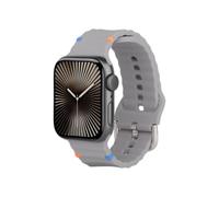 Pulsera para Apple Watch - JUSTIN - ActiveFlex - Gris - Silicona suave - Compatible 44/45/46/Ultra