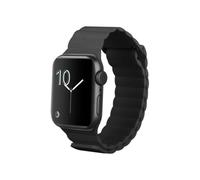 Pulsera para Apple Watch - JUSTIN - MagFit - Negro - Cuero PU - Cierre magnético - Compatible 38/40/41/42mm