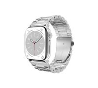 Pulsera para Apple Watch - JUSTIN - PrimeSteel - Acero inoxidable premium - Gris - Compatible 44/45/46/49mm