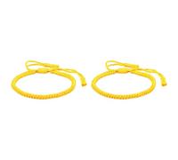 Pulsera para hombre, pulsera negra, anillos Woven Rope Knot pulseras para hombre, junco elástico para hombre, joyas, One Size*2, Nankan Wire, No es una piedra preciosa