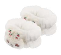 Pulsera para Lavarse la Cara de Forro Polar Coral, Cómoda, de Color Claro | Accesorio Práctico para Lavado Facial, Tacto Agradable y Flexible, Estilo Chic, Uso Diario y Ducha