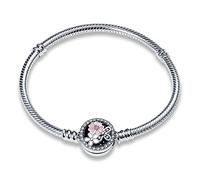 Pulsera para mujer de plata de ley 925, pulseras con cierre de corazón, pulsera de serpientes, pulsera de eslabones para San Valentín, día de la madre, cumpleaños, Navidad, regalo para mujeres, novia,