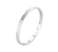 Pulsera para mujer martillada Bangle abierta ajustable Bangle para mujer Stackable Statement Textured Bangle Pulsera Dainty Silver Thin Bangle Choice Mujeres Natural Pulsera Elección Joyería, talla