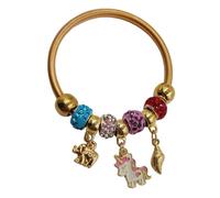 Pulsera para mujer, niña, regalo para novia, unicornio, mejor amiga, cumpleaños, elegante pulsera de cristal para niñas y mujeres