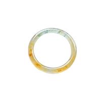 Pulsera para Mujeres, Brazalete de Jade de Damas, Brazalete Amarillo Jade Jade, Bangle de Jade de Bar Ronda de Damas, para Novia, para Familia, con Caja de joyería, 54-64 mm, amarillo-64 mm,