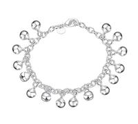 Pulsera para ser y tu pareja, cadena ajustable de campanillas, pulsera para mujeres y niñas, pulsera de abalorios de cascabeles, joyas para mujer, pulsera de piel, talla única, Metal, No es una piedra