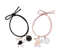 Pulsera Pareja Conejos | 2 Pulseras De Conejito | Trenza De Atracción Magnética | Cordón De Aleación De Nailon A Juego, Joyería De Relación, Regalos Para Los Amantes, Día De Acción De Gracias Y San Va