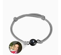 Pulsera personalizada de proyección de fotos para mascotas, collar de fotos de patas de gato y perro, para mujeres, hombres, parejas, cumpleaños, día de San Valentín, regalo personalizado (P)