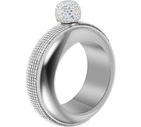 Pulsera petaca con pedrería, cierre de botella, 3,5 onzas, portátil, jarra de alcohol, pulsera de acero inoxidable, hecha a mano, botella para fiestas, bares, conciertos (plata)