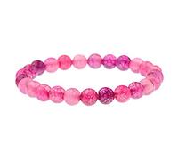 Pulsera Piedras Naturales, 7 Chakra 8Mm Cuentas De Piedra Natural Brazalete Elástico De Turmalina Rosa Joyería Afortunada Rezar Yoga Balance De Energía Reiki Encanto Difusor Regalo para Amigo