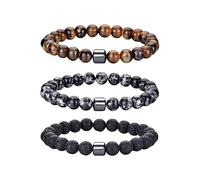 Pulsera Piedras Naturales Mujer,Pulseras De Cristal Natural Hechas A Mano Para Mujer, Brazaletes Con Cuentas De Piedras Preciosas, Elásticos, Con Amuleto De La Suerte, Pulsera De Yoga Reiki, Joyerí
