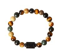 Pulsera Piedras Naturales Mujer,Pulseras Del Zodíaco Para Mujeres Y Hombres, Pulsera De Cuentas De Piedras Preciosas Naturales, Signo Del Zodíaco, 12 Constelaciones, Brazaletes De Cristal, Regalos