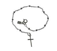 Pulsera plata ley 925m rosario [AB0190]