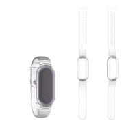 Pulsera protectora impermeable para grabadora de voz PLAUD NotePin, correa de reloj integrada de TPU ajustable, correa ligera y portátil, accesorios de ajuste seguro (transparente)