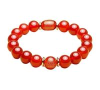 Pulsera Pulsera de Cristal Natural Feng Shui Lucky Eight Zodiac Patron Saints Charm Bracelet Red Agate Odsidian Amulet Atraer Dinero Prosperidad Suerte,Agate Rat,10mm (Color : Agate Rabbit, Size : 1
