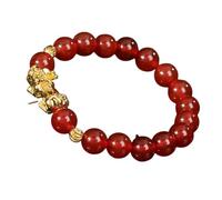 Pulsera, Pulsera de pareja obsidiana oro natural Vietnam, amuleto espiritual, riqueza contra el mal, pulsera cristal ajustable, regalo la suerte for amantes las mujeres