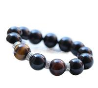 Pulsera, pulsera de riqueza Feng Shui, piedra de ojo de tigre, pulsera Pi Xiu, pulsera de cristal de chakra, joyería, talismán Pi Yao, transporte de monedas para generar riqueza, espíritus inesperados