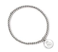 The Carat Shop Pulsera Real Madrid Club de Fútbol – cuentas de disco de plata