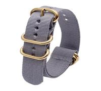 Pulsera reloj inteligente recambio, Correa de nailon for reloj Seiko, pulsera de lona duradera de 18mm, 20mm, 22mm y 24mm, pulsera de repuesto Universal for hombre y mujer(Grey,24mm)