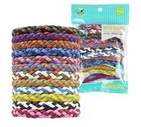 Pulsera repelente de mosquitos, paquete de 12, piel libre de DEET natural, impermeable, suave y ligera, para hombres y mujeres, para interior y exterior (B)