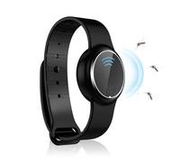 Pulsera Repelentes de Mosquitos, Reloj Antimosquitos, Pulsera Ultrasónica, Impermeable Ultrasónico USB Recargable Anti Mosquito Watch Bandas, Apto para Adultos y Niños (Black)