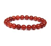 Pulsera rosa Pulseras de piedra natural Cuarzo de mujer Agat Angelite Pulsera de ojo de gato Pulsera de piedra de rodocrosita Joyería Amethysts-4Red agate_23cm