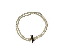 Pulsera shiseido white pearl para mujer diseño elegante con perlas bl