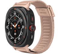 Pulsera - JUSTIN - SilkSteel - Compatible con Samsung Galaxy Watch Ultra (25/24) - Oro Rosa - Ligera y trenzada
