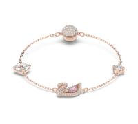 Pulsera Swan, Cisne, Rosa, Acabado en oro rosa de 18 quilates M