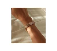 Pulsera tejida fina ajustable minimalista elegante estilo en capas regalo de joyería de moda para ella