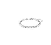 Pulsera Tenis Matrix, talla baguette, blanco, baño rodio, One Size, cristal, zirconia cúbica, One Size, cristal, óxido de circonio, One Size, cristal, circonita cúbica, One Size, Cristal, Circonita