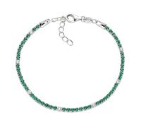 AMEN Brazalete, (M) Tennis, PULSEIRA Silver 16+3cm, Prata 925 (2,56GR) BT7BBVE16 Marca