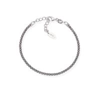 Pulsera Tennis de Mujer AMEN BTBN18 925% Plata Negro Talla L