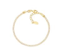 Pulsera Tennis de Mujer AMEN BTGB16 925% Plata Dorado
