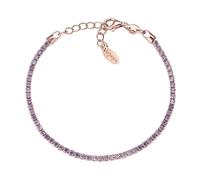 Pulsera Tennis de Mujer AMEN BTRLI16 925% Plata Gold Rose
