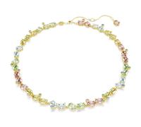 Pulsera Tennis Gema, Tallas mixtas, Multicolor, Acabado en oro de 18 quilates OS