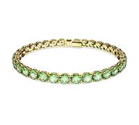 Pulsera Tennis Matrix, Talla redonda, Verde, Acabado en oro de 18 quilates M