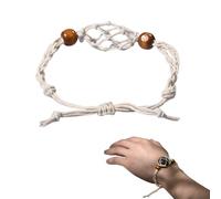 Pulsera Titular Piedra - Titular de piedra vacío,Pulsera de cuarzo, cordón de pulsera, soporte de piedra vacío, cordón de jaula de pulsera colgante, collar de de bricolaje, fabricación de