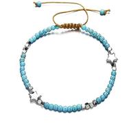 Pulsera Tobillo Bohemia Star Charms Beach Tobillera Shell para Mujeres Pulsera de Pierna Hecho a Mano