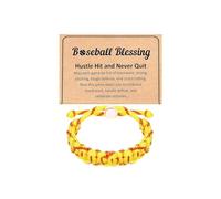 Pulsera trenzada de béisbol deportiva hecha a mano, ajustable, para baloncesto, fútbol, sóftbol, ajetreo y nunca abandonar, pulseras inspiradoras para mujer, hombre, día del juego, accesorios de fin