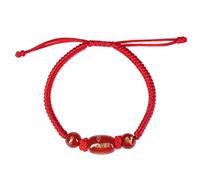 Pulsera trenzada de cuerda roja para el Año Nuevo del Caballo 2026 - Pulsera con dije de caballo del zodiaco chino Feng Shui, pulsera de cuerda ajustable para mujeres y hombres, regalo de Año Nuevo
