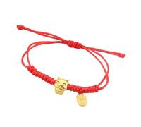 Pulsera trenzada de cuerda roja para el Año Nuevo del Caballo 2026 - Pulsera con dije de caballo del zodiaco chino Feng Shui, pulsera de cuerda ajustable para mujeres y hombres, regalo de Año Nuevo