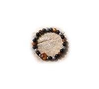 Pulsera Triple Protección Ojo de Tigre para Hombre y Mujer - Pulsera de Piedras Naturales con Hematita y Ónix Negro, Brazalete de Piedra Natural de Diseño Clásico, Regalos dados a la otra parte