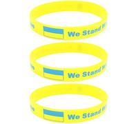 Pulsera Ucrania unisex - 1/2/3/5/7/10/15/20 piezas pulseras bandera banderas