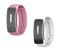 Pulsera ultrasónica con forma de cuerpo, pulsera ultrasónica para esculpir el cuerpo, pulsera magnética de desintoxicación linfática, pulsera magnética de drenaje linfático (Pink+White)