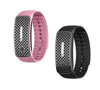 Pulsera ultrasónica con forma de cuerpo, pulsera ultrasónica para esculpir el cuerpo, pulsera magnética de desintoxicación linfática, pulsera magnética de drenaje linfático (Pink+Black)